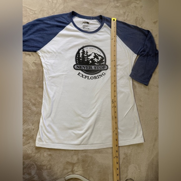 Women's The North Face West Sierra 3/4 Baseball Tee Size Medium - Picture 4 of 7
